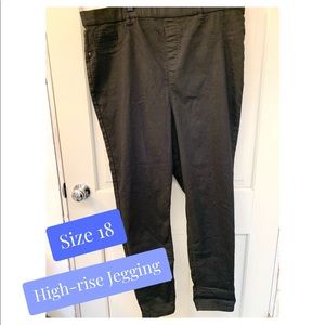 ASOS Curve Black High-Waisted Jeggings